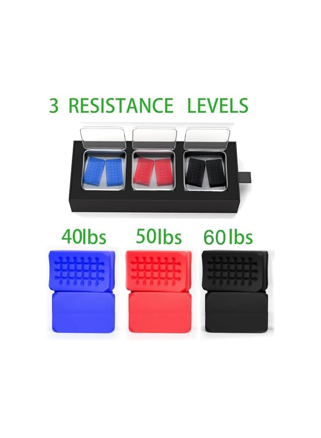 S-TOP 6 PCS Jaw Exerciser Workout Kit, 3 Resistance Levels in Silicone, Shaping Jawline for Beginners to Advanced Users, 40 to 60 lbs, Daily 10-Minute Chew for Defined Jawline,Slims Tones the Face - Image 2