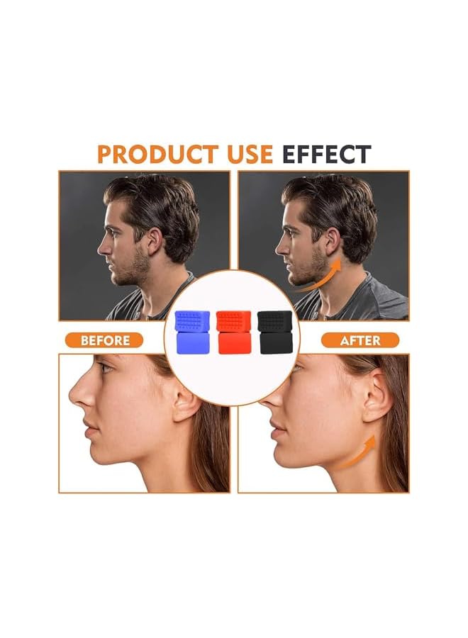 S-TOP 6 PCS Jaw Exerciser Workout Kit, 3 Resistance Levels in Silicone, Shaping Jawline for Beginners to Advanced Users, 40 to 60 lbs, Daily 10-Minute Chew for Defined Jawline,Slims Tones the Face - Image 3