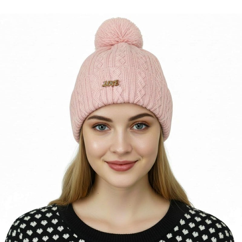 Wearslim ® Warm Knit Hats, Skull Cap with Neck Warmer Winter Wear Beanie Hats Scarf Set for Men and Women - Image 1