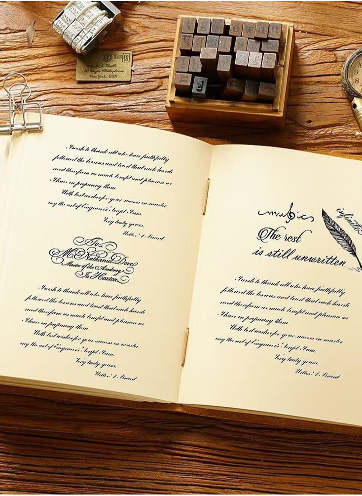 Beauenty Cowhide book vintage leather notepad creative notebook diary gift  - Image 5