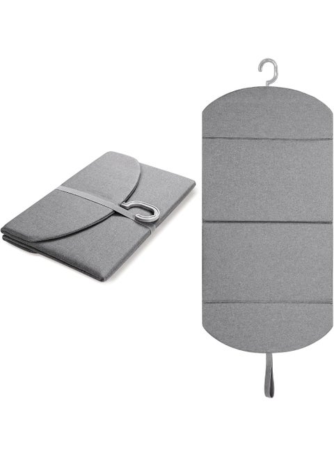 Ironing Board, Foldable Steam Board, 2 in 1 Steaming and Traditional Ironing, Solid Heat Resistant Surface, Versatile Hanging Hook, Easier Steaming with Handheld Steamers, Gray