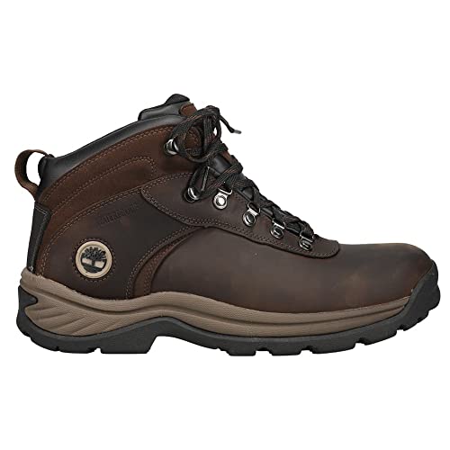 Timberland Men's Flume Mid Waterproof Hiking Boot, Dark Brown, 11 - Image 1