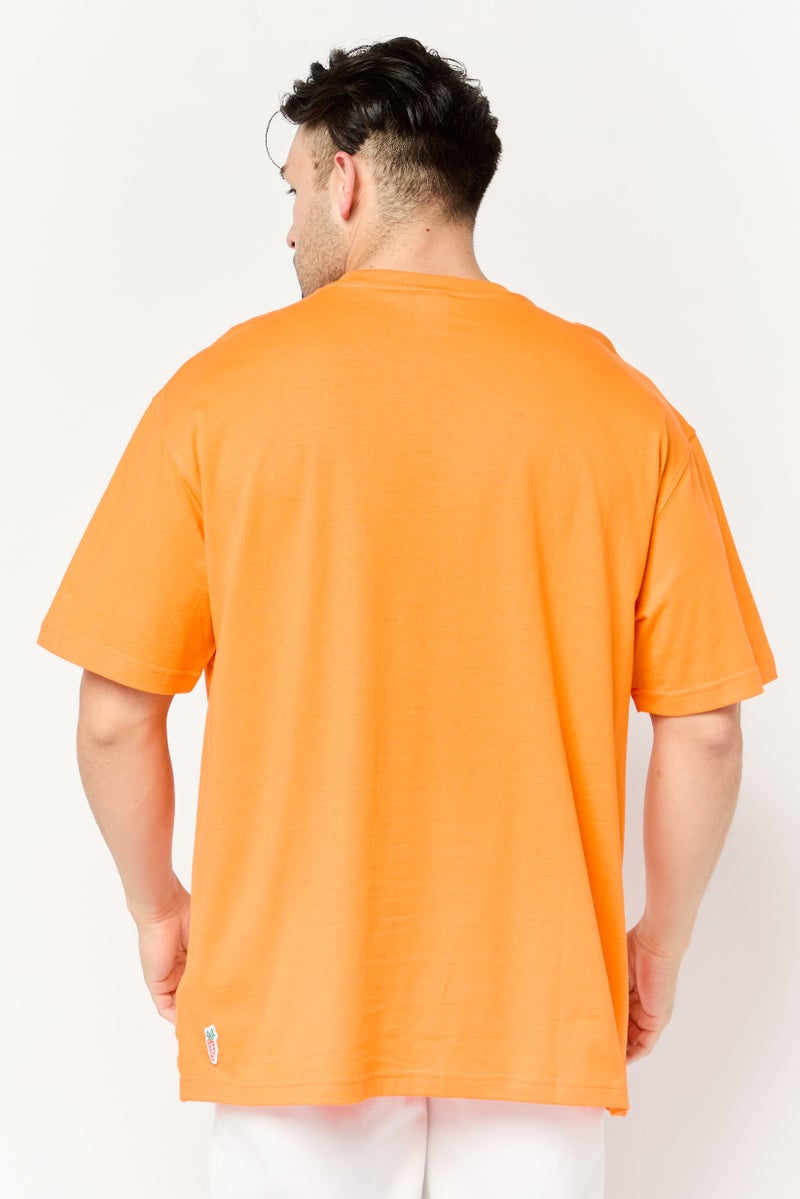 Puma x Carrots Men Sportswear Fit Short Sleeve Outdoor T-Shirt, Orange - Image 4