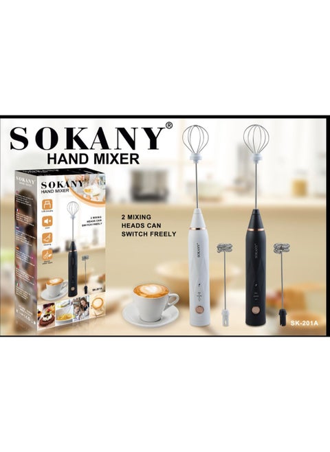 Sokany SK-201 Rechargeable Nescafe Mixer for Foaming, Nescafe and Espresso