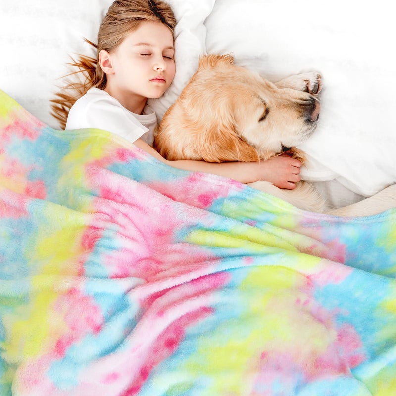MUGD Soft Blankets Fleece Soft Fuzzy Throw Blanket Kids Warm Throw Blanket for Bed - Image 3