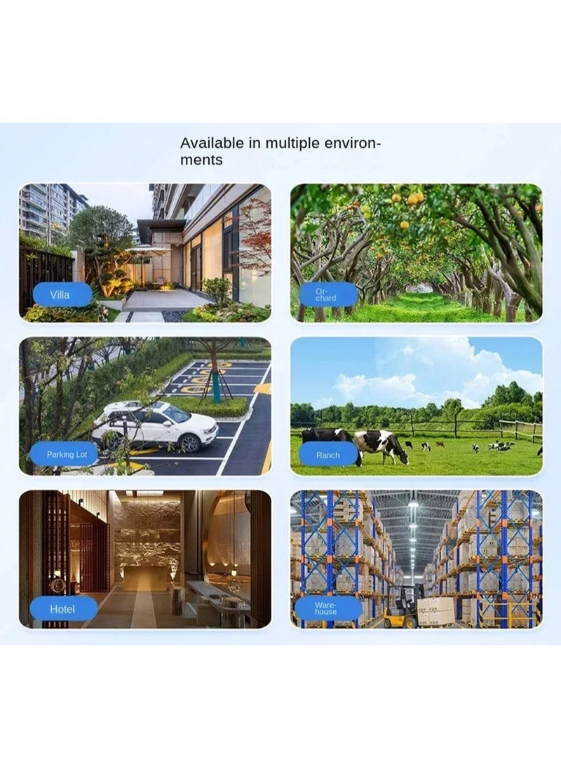 Crony - CRONY Y7A 4G-WiFi-4K-8MP(10X) Solar Triple-lens Linkage Camera CCTV 9W Solar Panel - Image 1