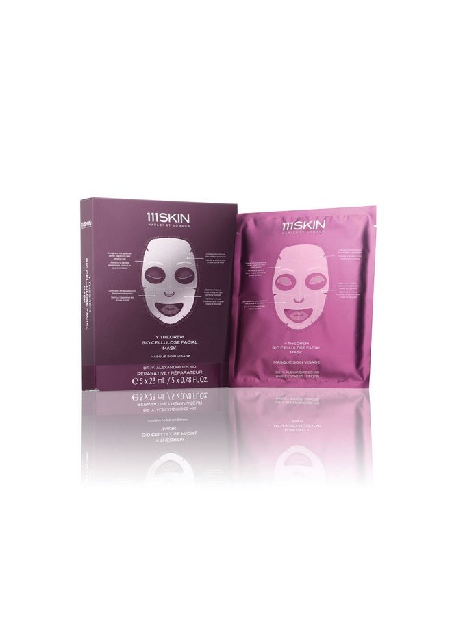 111SKIN 111SKIN Y Theorem Bio Cellulose Facial Mask | Repair, Rest & Rejuvenate Skin | Set of 5 (0.78 oz each)  - Image 1