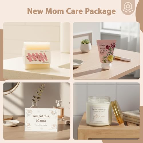 MHSMHL New Mom Gifts - First Mothers Day Gifts for New Moms Care Package After Baby with Postpartum Mama Essentials, Pregnancy Gift for First Time Mom To Be Gift for Expecting Moms - Image 5