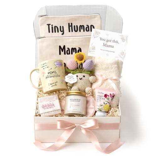 MHSMHL New Mom Gifts - First Mothers Day Gifts for New Moms Care Package After Baby with Postpartum Mama Essentials, Pregnancy Gift for First Time Mom To Be Gift for Expecting Moms - Image 1