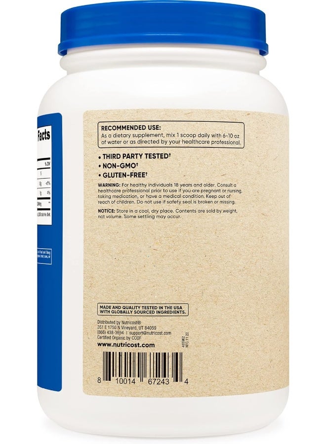 Nutricost Organic Turmeric Powder 2 Lbs - Certified Usda Organic, Food Grade, Gluten Free, Non-Gmo - Image 2