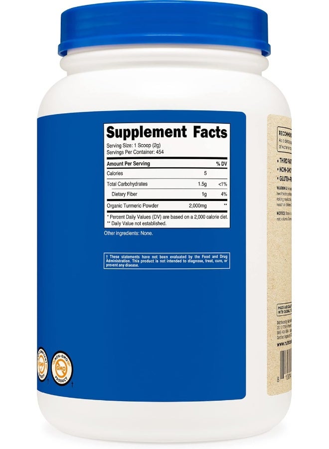 Nutricost Organic Turmeric Powder 2 Lbs - Certified Usda Organic, Food Grade, Gluten Free, Non-Gmo - Image 3