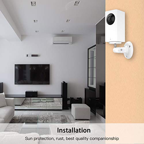 Koroao 【Latest Version】 Adjustable Indoor/Outdoor Wall Mount for Arlo Essential/XL Gen 2/Pro/2/3/4/Arlo Pro 5s/Ultra/,eufyCam 2C/2C Pro, 2/2 Pro, 3C/S300, 3/S330,Wyze Cam Pan/V3 Camera (2Pack, White) - Image 2