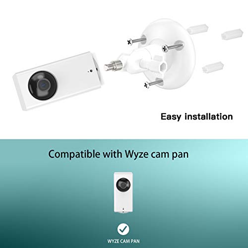 Koroao 【Latest Version】 Adjustable Indoor/Outdoor Wall Mount for Arlo Essential/XL Gen 2/Pro/2/3/4/Arlo Pro 5s/Ultra/,eufyCam 2C/2C Pro, 2/2 Pro, 3C/S300, 3/S330,Wyze Cam Pan/V3 Camera (2Pack, White) - Image 3