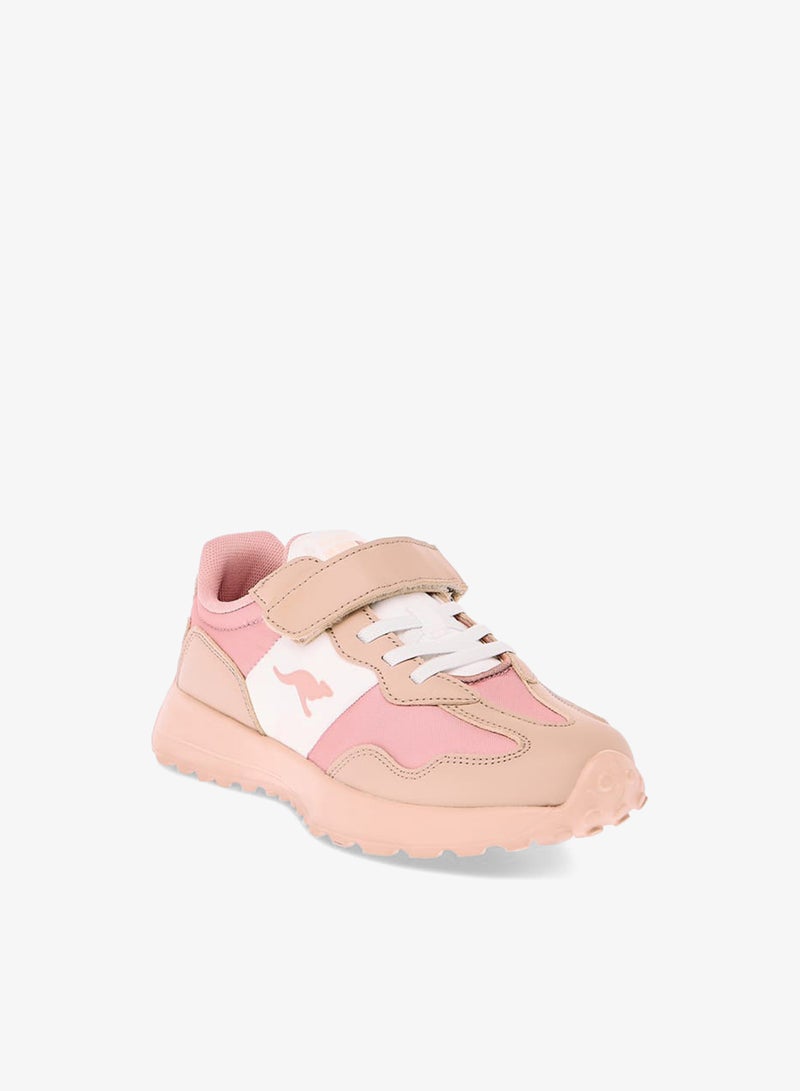 كانغاروس حذاء رياضي بناتي بألوان متداخلة وإغلاق بشريط لاصق - Image 3