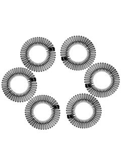 TUICARE TUICARE 6 Pieces Full Circular Flexible Plastic Circle Hair Combs Headband Holders for Women and Girls  - Image 1