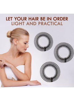 TUICARE TUICARE 6 Pieces Full Circular Flexible Plastic Circle Hair Combs Headband Holders for Women and Girls  - Image 5