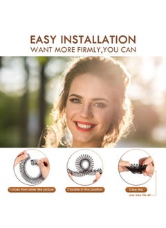 TUICARE TUICARE 6 Pieces Full Circular Flexible Plastic Circle Hair Combs Headband Holders for Women and Girls  - Image 2