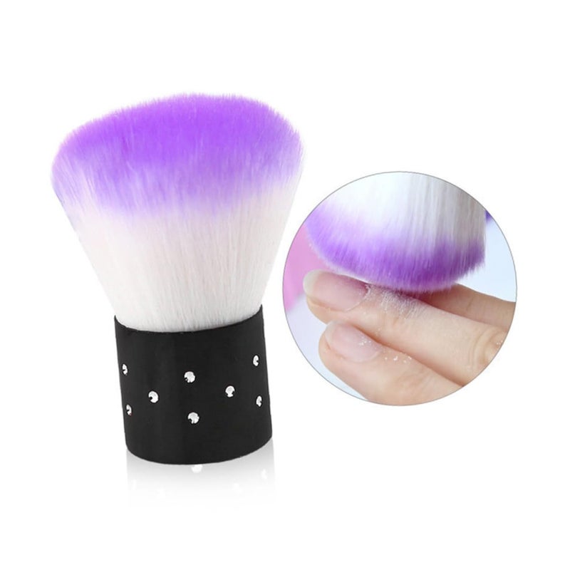 مجموعة أدوات أظافر احترافية 3 مجموعات فرشاة إسفنج تنظيف أرجوانية عالية المرونة 6.3 × 2.7 سم - Image 5