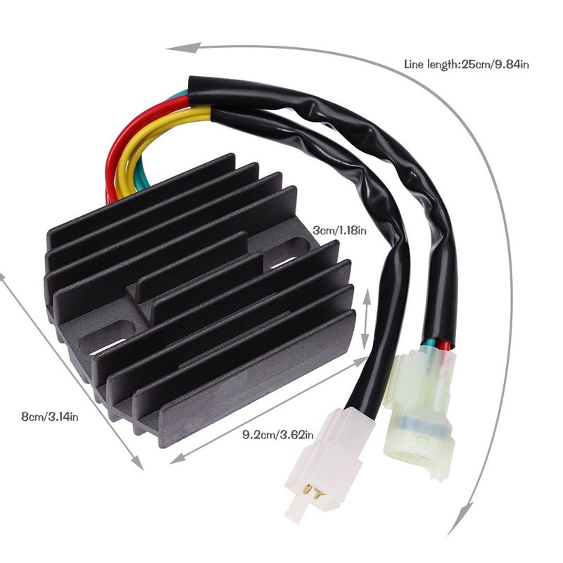 Saihisday 3402-682 Voltage Regulator Rectifier 12V Replacement for Arctic Cat 500 ATV 2000-2008 Arctic Cat 400 2003-2008 Arctic Cat 375 2002 - Image 2