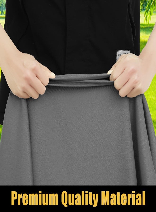 Smiry Rectangle Picnic Table Cloth, Waterproof Elastic Fitted Tablecloths for 6 Foot Tables, Washable Polyester Table Cover for Camping, Indoor and Outdoor (Grey, 36"x72") - Image 3