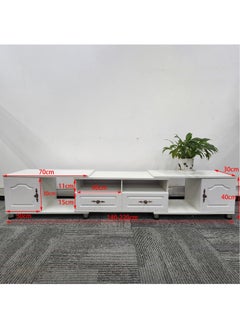 Stubborn TV Table Expandable and Versatile TV Stand for Living Room White 220 * 30* 40 cm  - Image 5