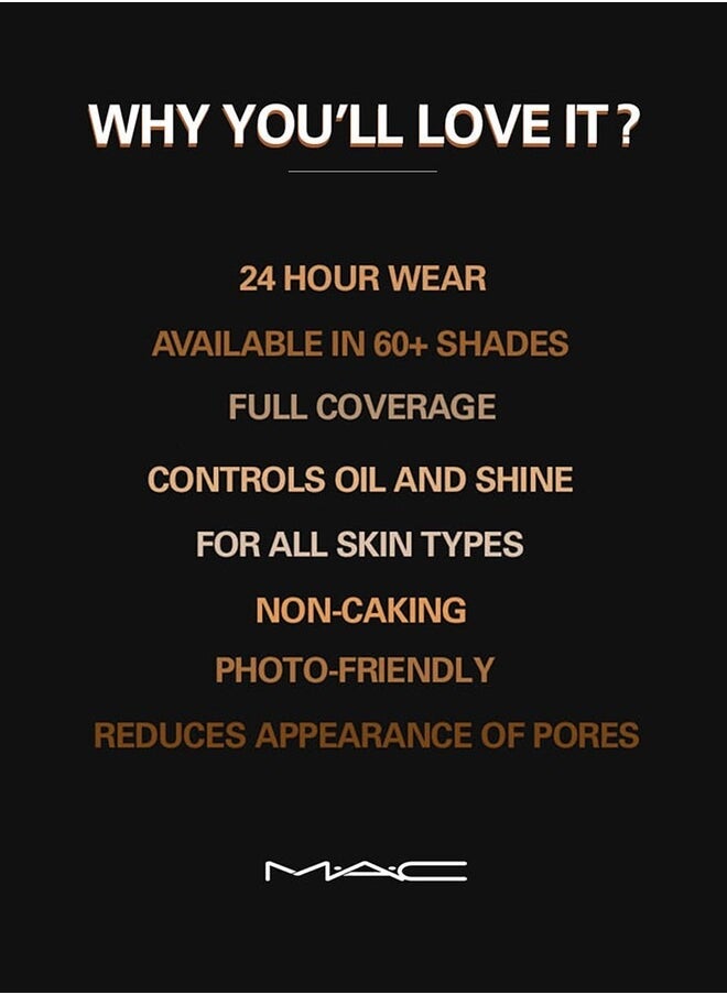 MAC Cosmetics - MAC Studio Fix Fluid SPF 15 Foundation NC15 – 24HR Long-Wear, Matte Finish, Oil Control, Medium-to-Full Coverage - Image 1
