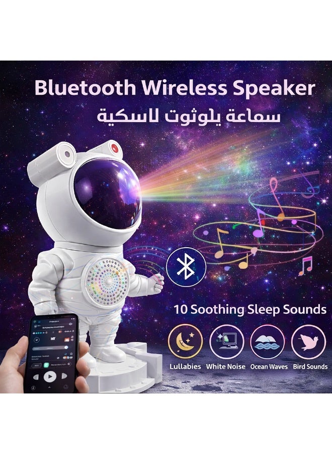 Bis-Rah Astronaut Galaxy Projector Night Light with Bluetooth Speaker, 8 Nebula Effects, Music Sync, Remote Control, Timer & Adjustable Head, Kids Bedroom Decor - Image 3