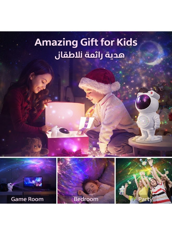 Bis-Rah Astronaut Galaxy Projector Night Light with Bluetooth Speaker, 8 Nebula Effects, Music Sync, Remote Control, Timer & Adjustable Head, Kids Bedroom Decor - Image 5