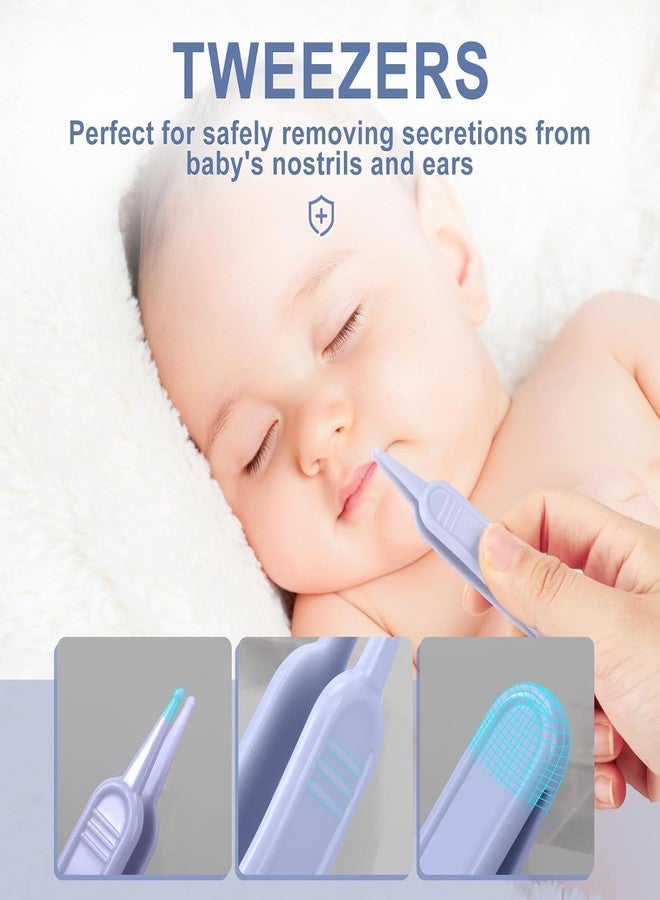 AEREX Baby Grooming Kit 5 in 1 – Newborn & Infant Care Set with Comb, Soft Brush, Baby Nail Clipper, Scissors & Storage Case – Baby Essentials for Daily Grooming (Blue) - Image 5