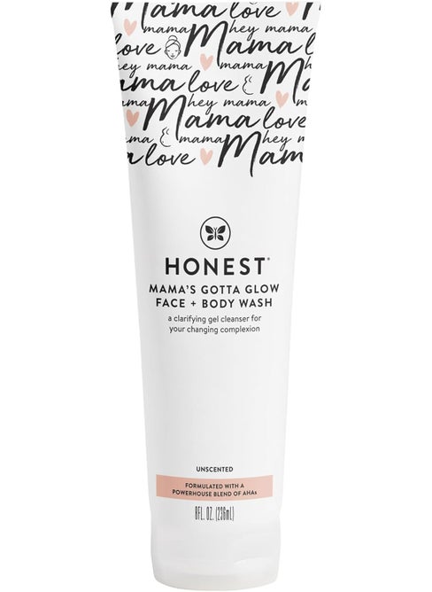 The Honest Company The Honest Company Honest Mamas Gotta Glow Face and Body Wash  PregnancySafe Clarifying  Exfoliating AHA Cleanser  8 fl oz 