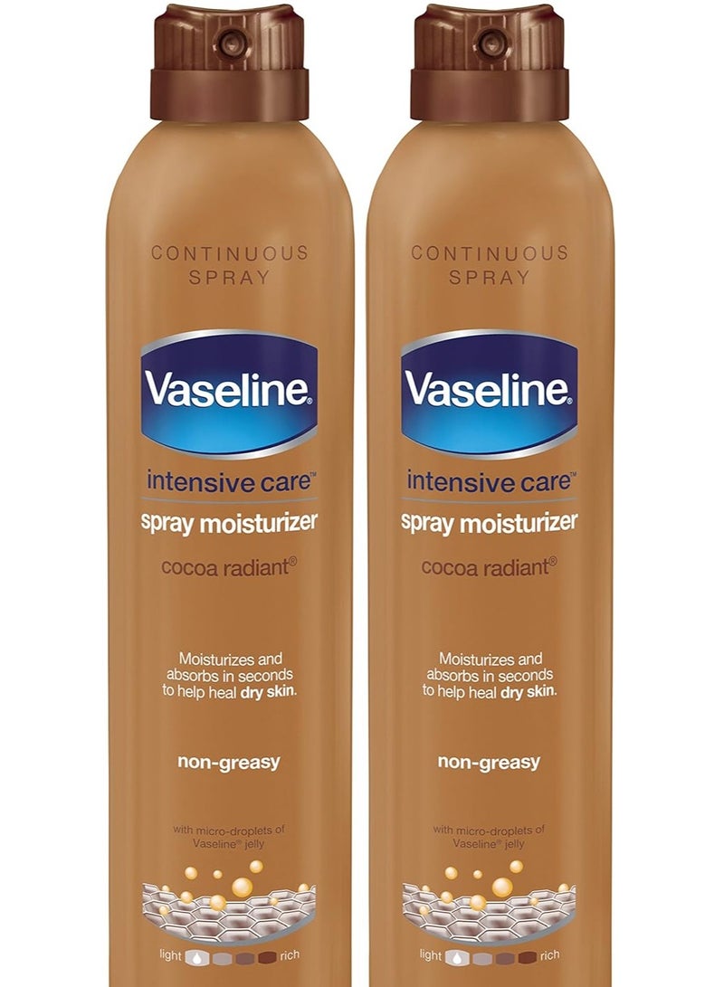 فازلين رذاذ الجسم بالفازلين، مشع بالكاكاو، 190 جرام - Image 1