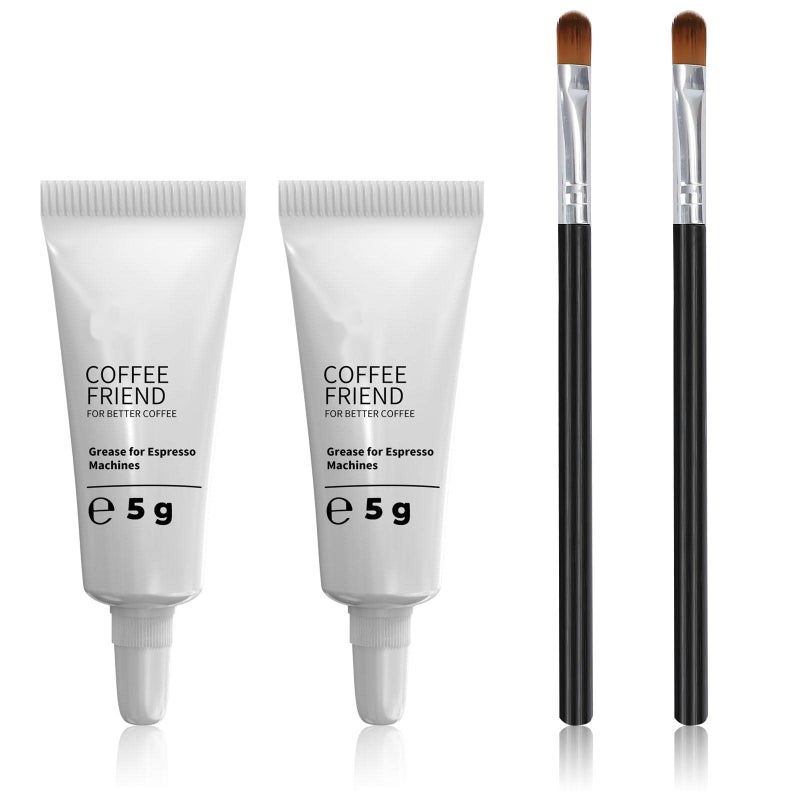 yianteng Espresso Machine Grease  Silicone Grease-Coffee Machine Lubricant 5G Tube Fit All Sa Eco  Ph Illips And Gag Gia Expresso Machines  Maintenance Kit For The Care And Maintenance (White2Pc) - Image 1