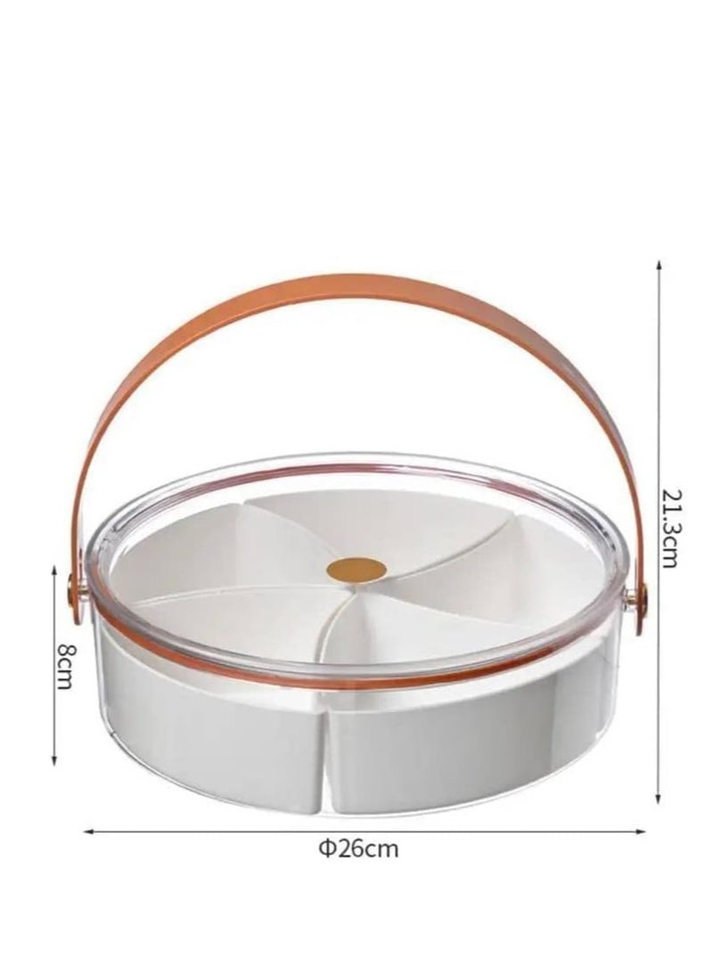 Round dessert plate, divided into 5 boxes, pure acrylic material, high quality, the ultimate elegance - pzsku/Z8E12E76A7655E1D57F0DZ/45/_/1737981122/dd045341-aca3-491b-b404-5f4694a8f163