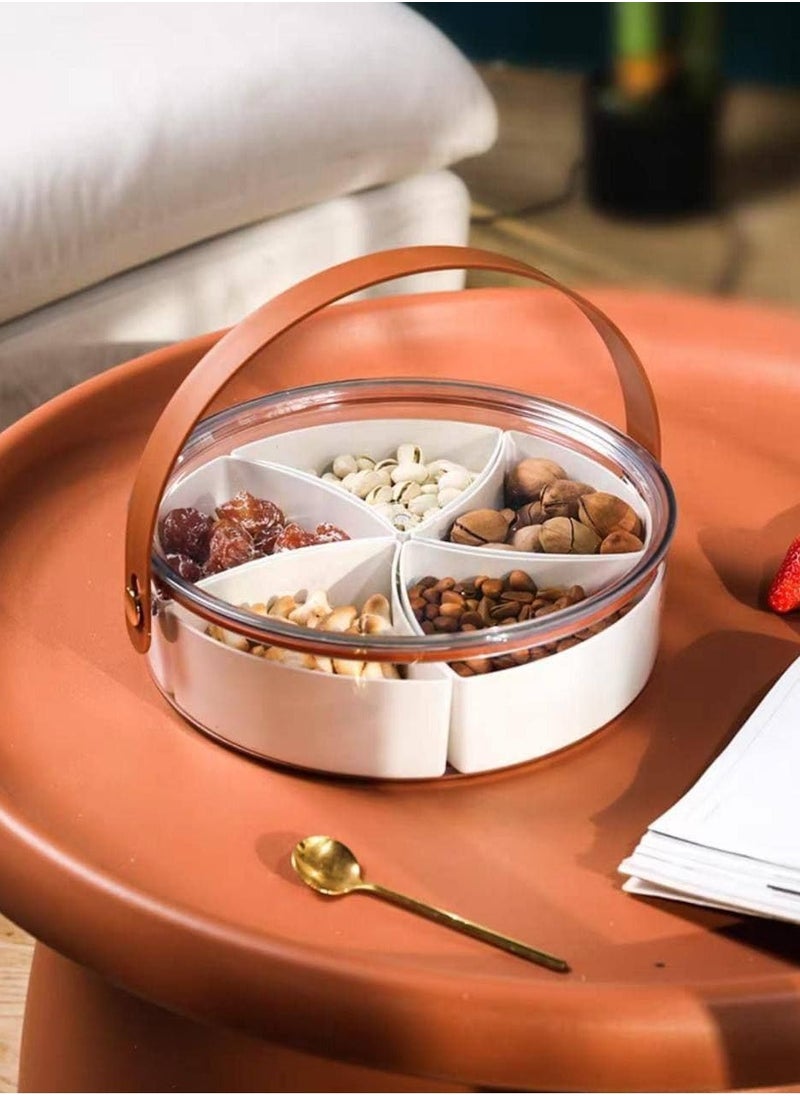 Round dessert plate, divided into 5 boxes, pure acrylic material, high quality, the ultimate elegance - pzsku/Z8E12E76A7655E1D57F0DZ/45/_/1737981189/78fe020c-50a3-4362-bb71-3bba5af23d51