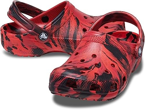Crocs Classic Marbled Tie-Dye Clog (Little Kid/Big Kid) Pepper/Black 2 Little Kid M - Image 2