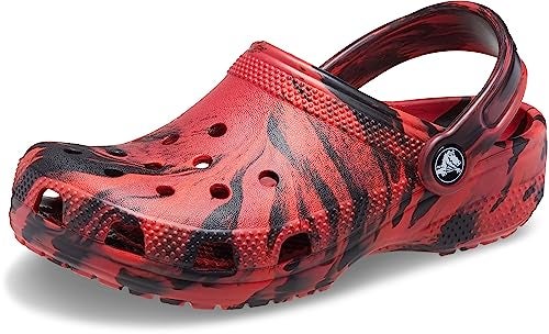 Crocs Classic Marbled Tie-Dye Clog (Little Kid/Big Kid) Pepper/Black 2 Little Kid M - Image 3
