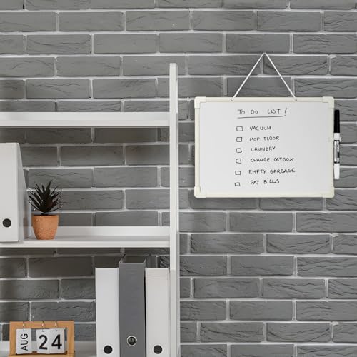 EXTRIC Small White Board 9X12, Small Dry Erase Board Magnetic with Marker, 2 Pack Whiteboard Dry Erase Double Sided MIni Whiteboard, Lapboard Ideal for Homeschool, Office, Classroom White Boards for Kids - Image 5