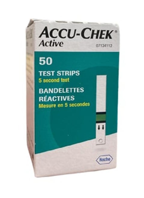 50-Piece Accu Check Active Glucose Test Strips
