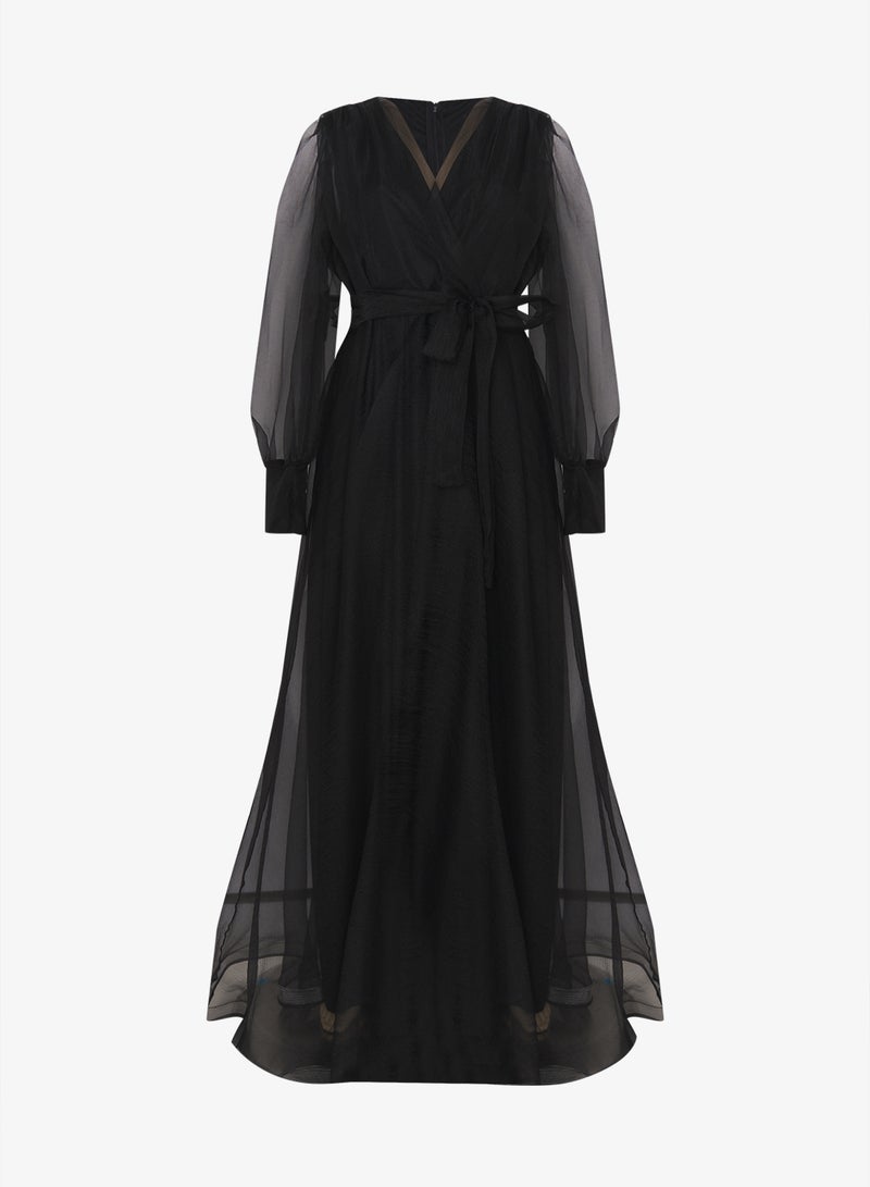 Khizana Plus size A-line Puff Sleeved Dress - Image 1