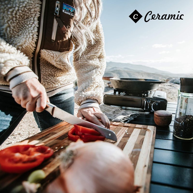 CERAMIC Portable Gas Stove for Camping Stove for Outdoor Cooking with Carrying Case Included (CE-6800) - Image 2