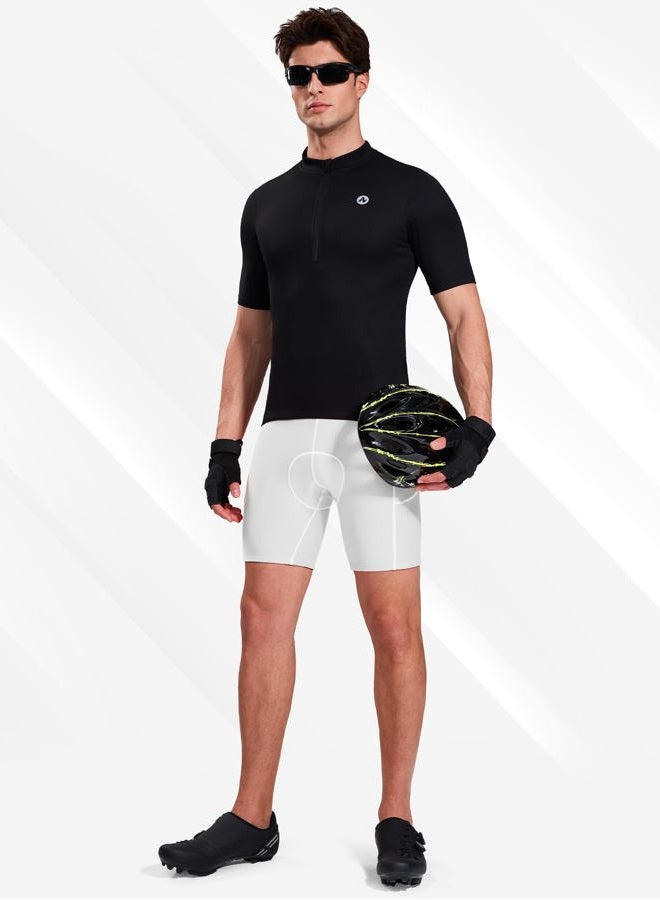 Nepest Cycling Underwear for Men Bike Shorts 4D Padded Biking Road Bicycle Biker MTB Liner Padding Shorts with Pockets, White/White, S - Image 3