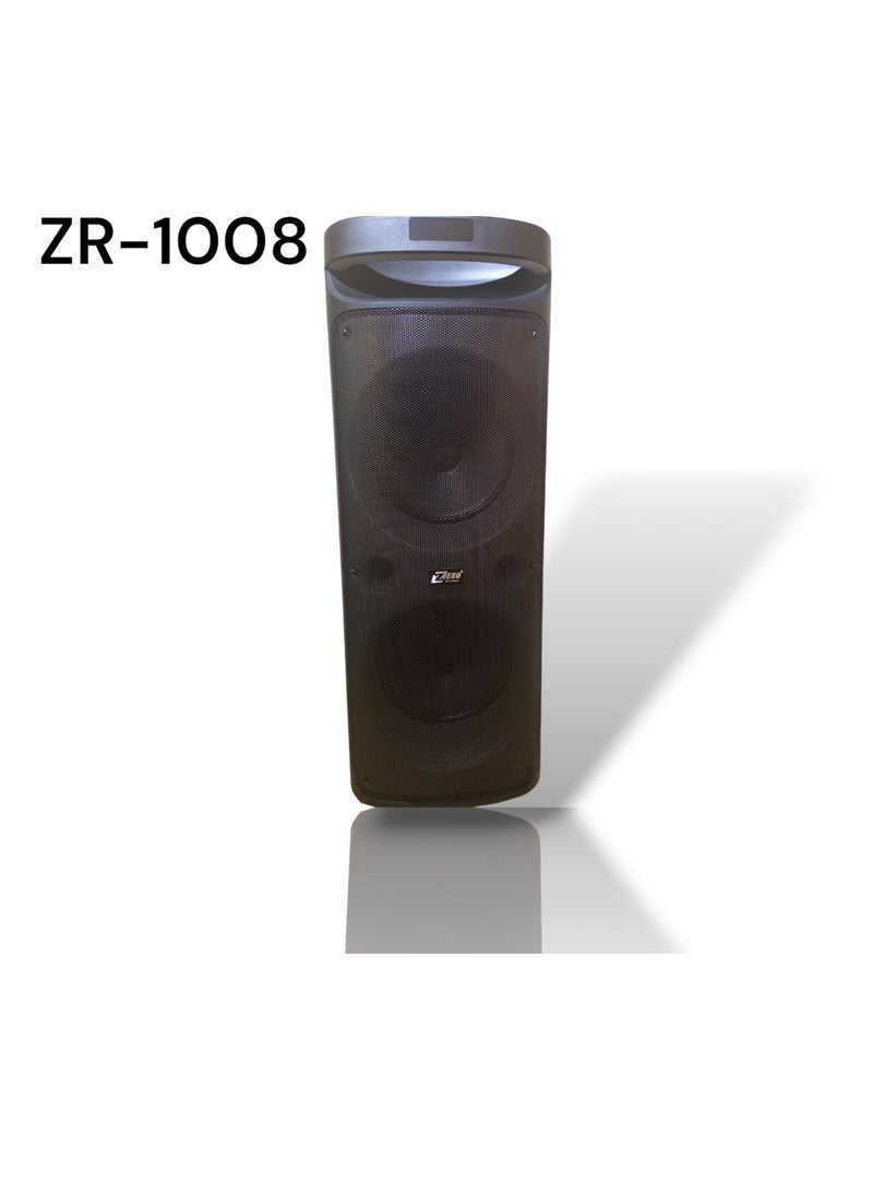 Zero Subwoofer Builtin battery equipped with Bluetooth technology - memory card port - USB port and - mic port - with RGB light  model- ZR-1008  - Image 1