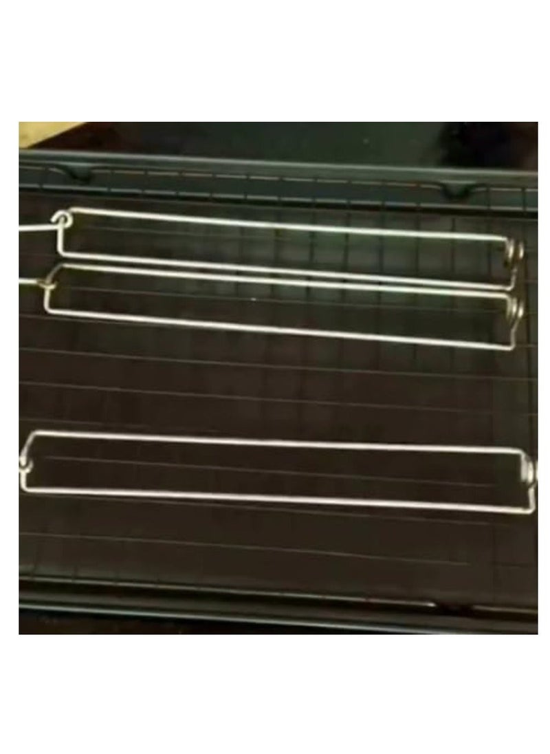 Generic - Chicken Wing Grilling Rails, Chicken Wing BBQ Fork, BBQ Grilling Fork Sticks Skewer, Metal bbq Grilling Fork, Chicken Wing for Grilling Tool Set Outdoor Picnic Camping Barbecue (4PC) - Image 1
