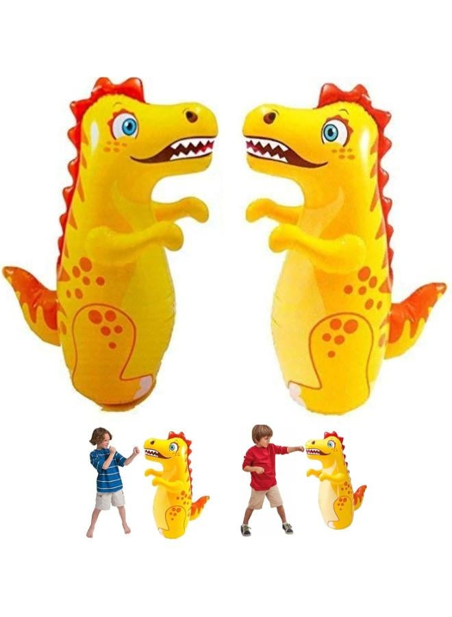 Zain KIDZYMON Bop Bag Hit me Toys for Kids, Punching Bag for Kids, hit me Toys Large Size 98 CM, Pack of 1 (Tiger, Dinosaur or Dolphin Shape) - Image 3