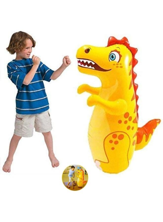 Zain KIDZYMON Bop Bag Hit me Toys for Kids, Punching Bag for Kids, hit me Toys Large Size 98 CM, Pack of 1 (Tiger, Dinosaur or Dolphin Shape) - Image 5