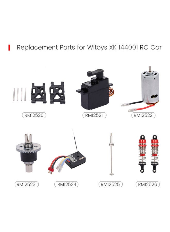 NIBEMINENT Metal Differential For 144001 RC Car Replacement Part Gear Buggy 10x3.5x6cm - Image 2