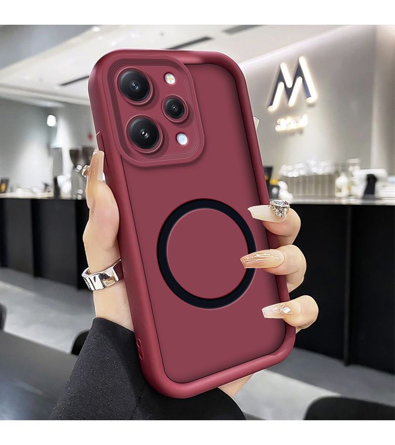 غطاء هاتف متوافق مع Redmi 10 2022، تصميم بسيط، إطار سميك، مقاوم للانزلاق والصدمات، حماية كاملة للعدسة، مقاوم للسقوط، أسود اللون. - Image 1