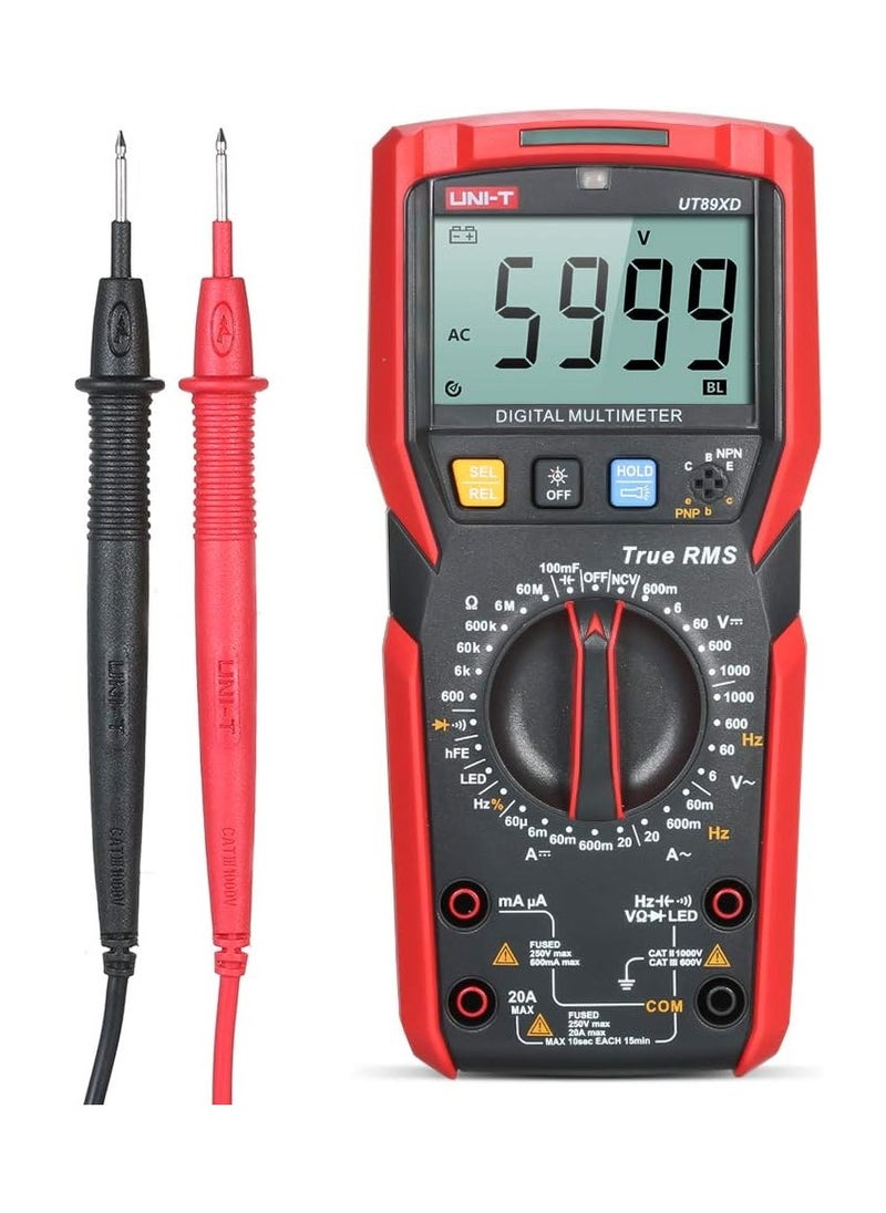 UNI-T UT89XD Professional Digital Multimeter True RMS NCV 20A Current AC DC Voltmeter Capacitance Resistance Tester  - Image 1