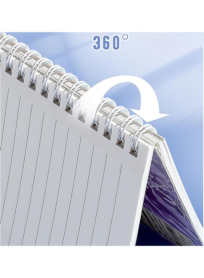 4 Pcs Spiral Notebook, Lined Journals 60 Sheets (120 Pages) for Writing Work School Supplies - Image 4