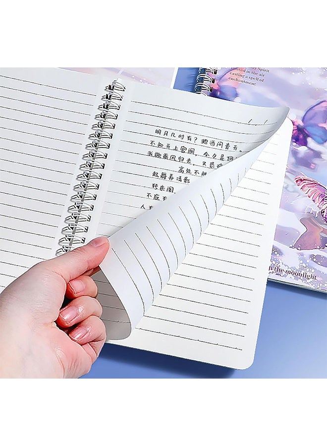 4 Pcs Spiral Notebook, Lined Journals 60 Sheets (120 Pages) for Writing Work School Supplies - Image 3